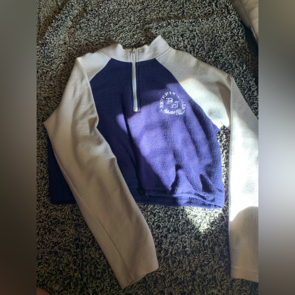 beverly hills cropped sweater